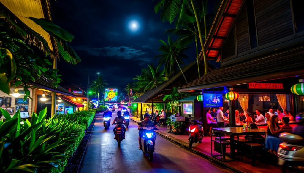 Ubud nightlife scooter tour